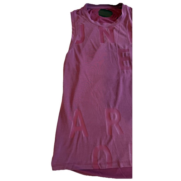 Under Armour Unstoppable Muscle Tank Top Women XS Purple Graphic Open Back Gym - Picture 5 of 10